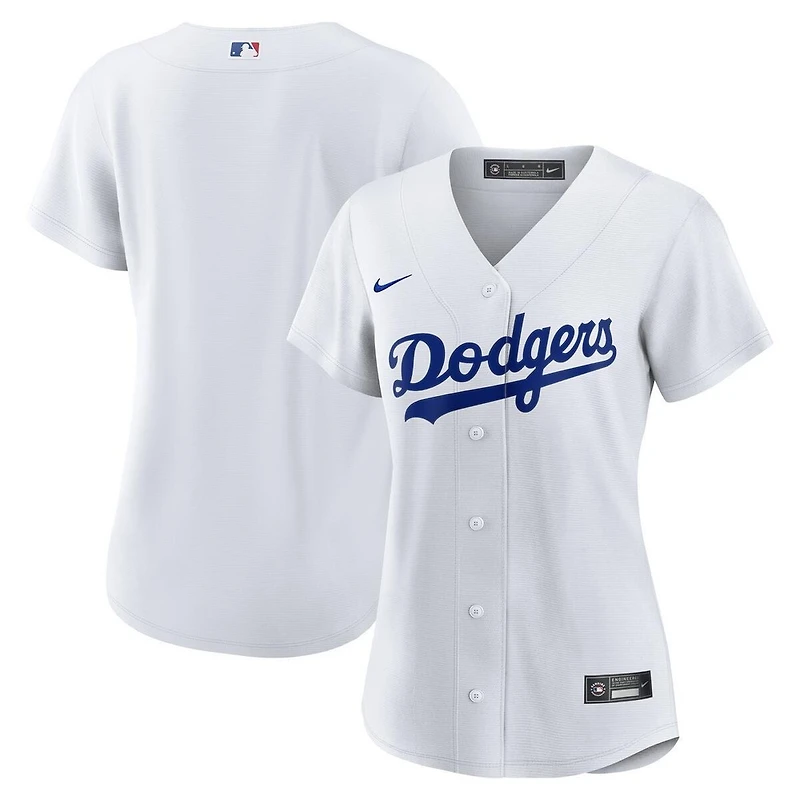 Women's Los Angeles Dodgers Blank White Nike Home Replica Jersey