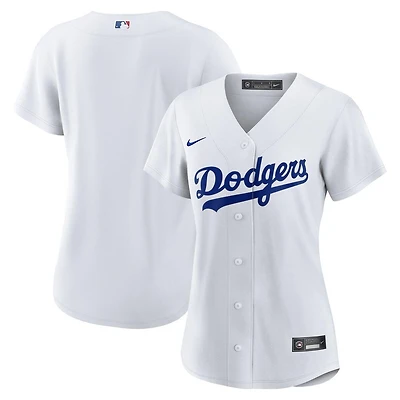 Women's Los Angeles Dodgers Blank White Nike Home Replica Jersey