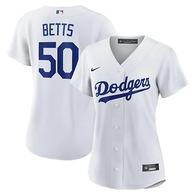 Women's Los Angeles Dodgers Mookie Betts White Nike Home Replica Jersey