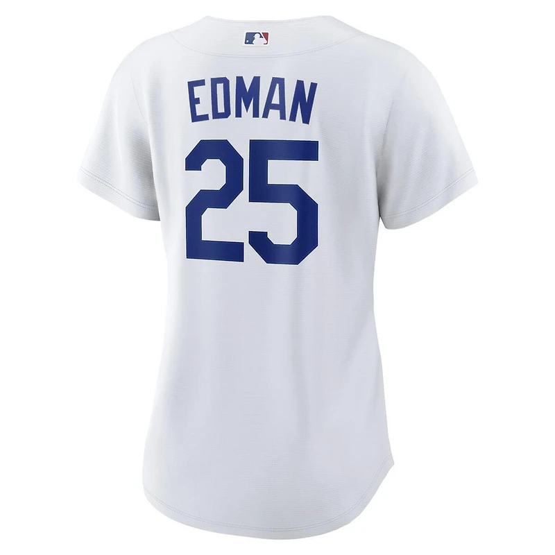 Women's Los Angeles Dodgers Tommy Edman White Nike Home Replica Jersey