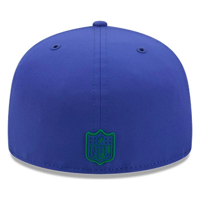 Seattle Seahawks Royal Blue Historic Throwback 2026 NFL Sideline New Era 59FIFTY Fitted Hat