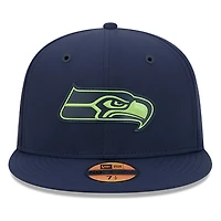 Seattle Seahawks Navy 2026 NFL Sideline New Era 59FIFTY Fitted Hat
