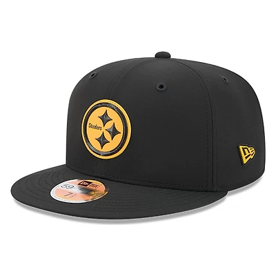 Pittsburgh Steelers Black 2026 NFL Sideline New Era 59FIFTY Fitted Hat
