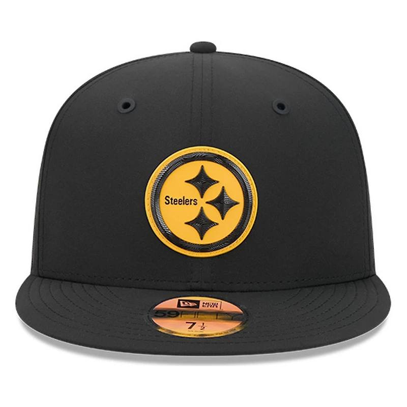 Pittsburgh Steelers Black 2026 NFL Sideline New Era 59FIFTY Fitted Hat