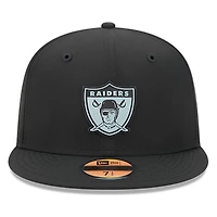 Las Vegas Raiders Black Historic Throwback 2026 NFL Sideline New Era 59FIFTY Fitted Hat