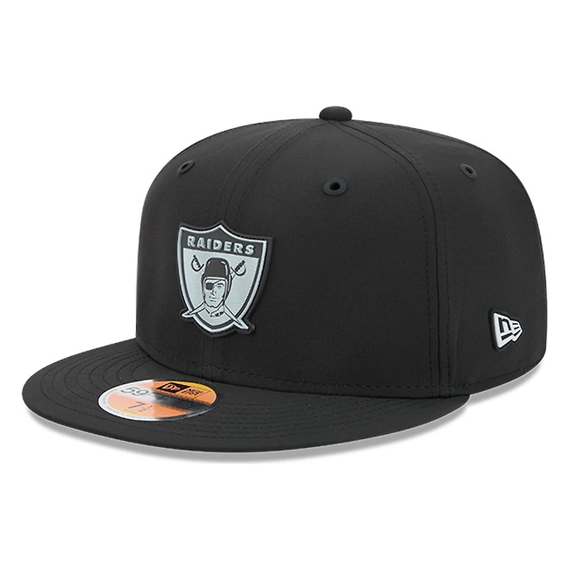 Las Vegas Raiders Black Historic Throwback 2026 NFL Sideline New Era 59FIFTY Fitted Hat