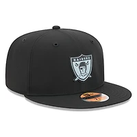 Las Vegas Raiders Black Historic Throwback 2026 NFL Sideline New Era 59FIFTY Fitted Hat