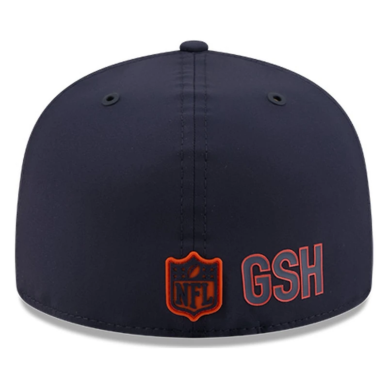 Chicago Bears Navy Bear Logo 2026 NFL Sideline New Era 59FIFTY Fitted Hat