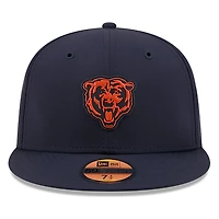 Chicago Bears Navy Bear Logo 2026 NFL Sideline New Era 59FIFTY Fitted Hat