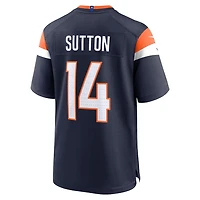 Youth Denver Broncos Courtland Sutton Navy Alternate Nike Game Jersey