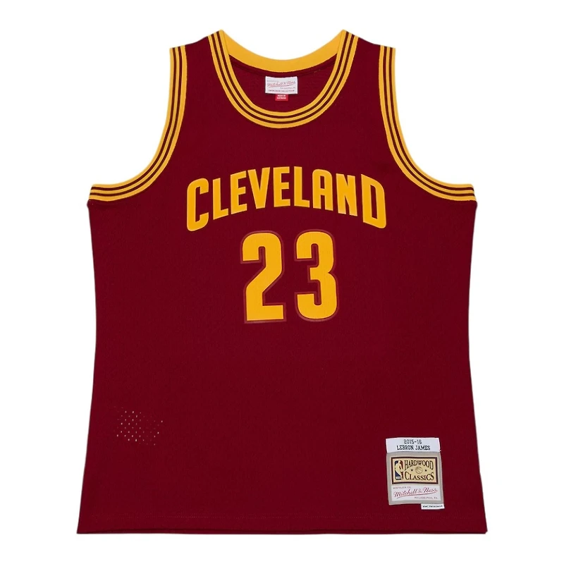 Cleveland Cavaliers LeBron James Wine Red 2015-16 Mitchell & Ness Swingman Jersey