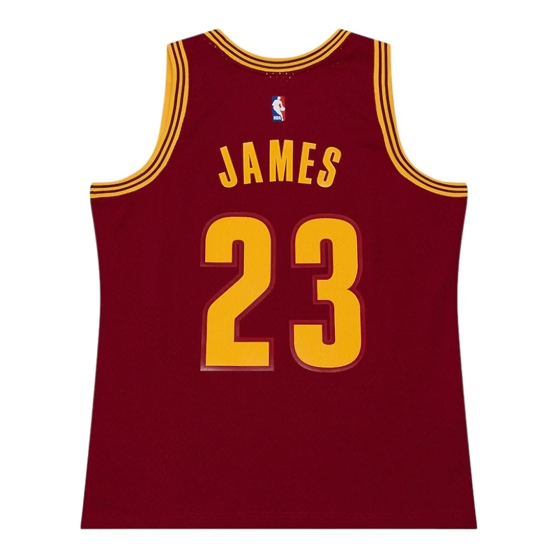 Cleveland Cavaliers LeBron James Wine Red 2015-16 Mitchell & Ness Swingman Jersey