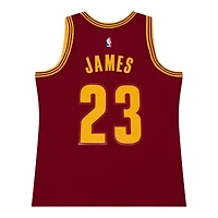 Cleveland Cavaliers LeBron James Wine Red 2015-16 Mitchell & Ness Swingman Jersey