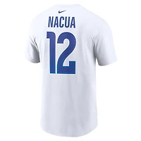 Los Angeles Rams Puka Nacua White Name & Number Nike T-Shirt