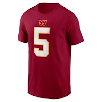 Washington Commanders Jayden Daniels Red Name & Number Nike T-Shirt