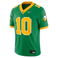 Oregon Ducks Bo Nix Apple Green NCAA Nike Dri-Fit Game Jersey