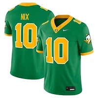 Oregon Ducks Bo Nix Apple Green NCAA Nike Dri-Fit Game Jersey