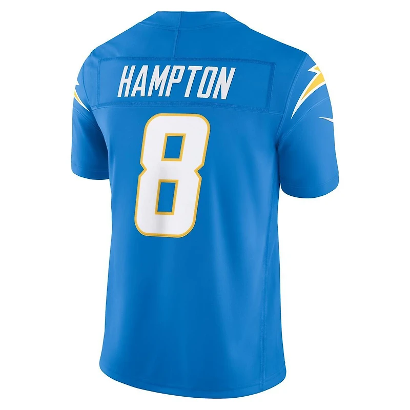Los Angeles Chargers Omarion Hampton Powder Blue Nike Vapor F.U.S.E Stitched Limited Jersey