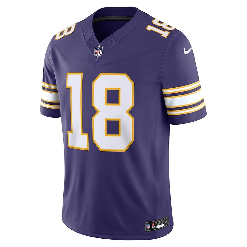 Minnesota Vikings Justin Jefferson Purple Alternate Nike Vapor F.U.S.E Stitched Limited Jersey