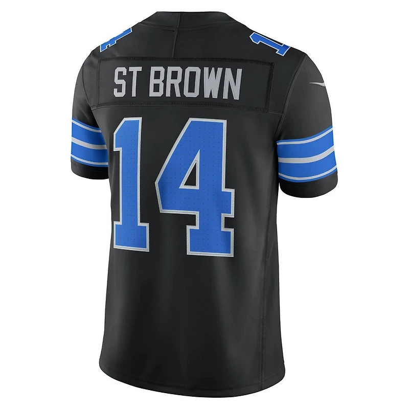 Detroit Lions Amon-Ra St. Brown Black 2nd Alternate Nike Vapor F.U.S.E Stitched Limited Jersey