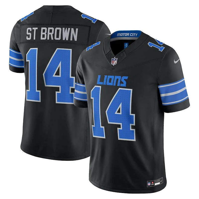 Detroit Lions Amon-Ra St. Brown Black 2nd Alternate Nike Vapor F.U.S.E Stitched Limited Jersey