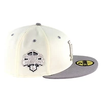 Los Angeles Dodgers Chrome and Grey Stars Back to Patch New Era 59FIFTY Fitted Hat