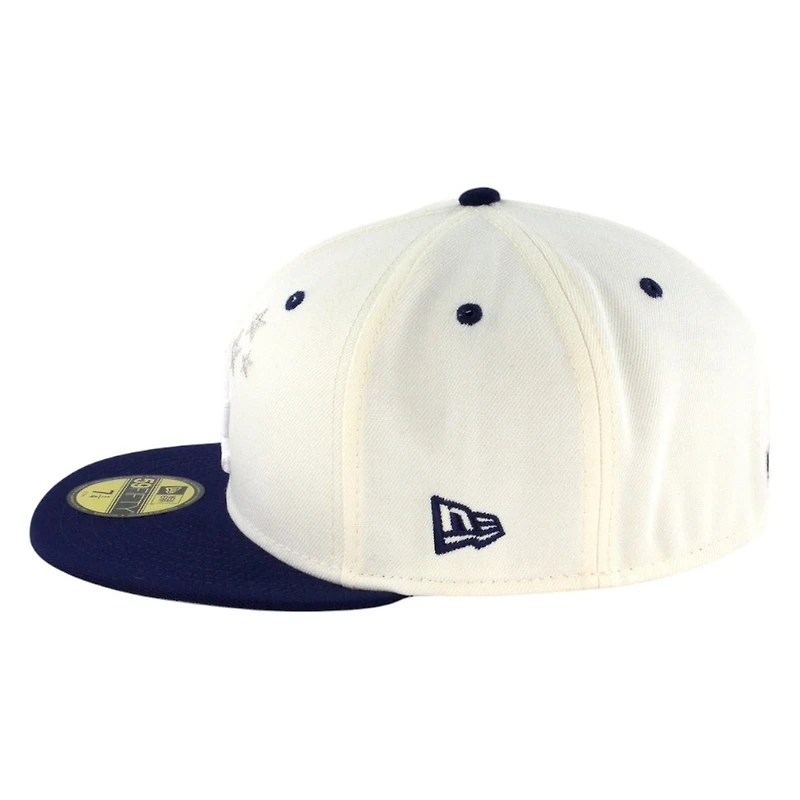 Los Angeles Dodgers Chrome and Blue Two Tone Stars Back to Patch New Era 59FIFTY Fitted Hat