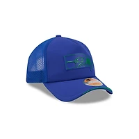 Seattle Seahawks Royal Blue 2026 NFL Sideline New Era 9FORTY Apex Adjustable Trucker Hat
