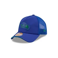 Seattle Seahawks Royal Blue 2026 NFL Sideline New Era 9FORTY Apex Adjustable Trucker Hat