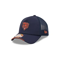 Chicago Bears Navy 2026 NFL Sideline New Era 9FORTY Apex Adjustable Trucker Hat
