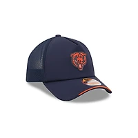 Chicago Bears Navy 2026 NFL Sideline New Era 9FORTY Apex Adjustable Trucker Hat