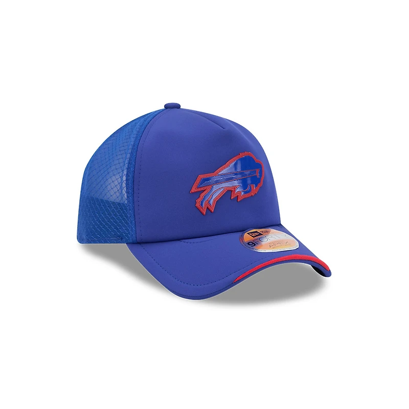 Buffalo Bills Royal Blue 2026 NFL Sideline New Era 9FORTY Apex Adjustable Trucker Hat