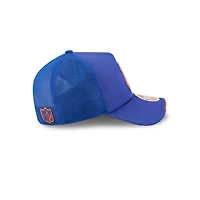 Denver Broncos Royal Blue 2026 NFL Sideline New Era 9FORTY Apex Adjustable Trucker Hat