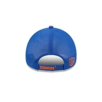 Denver Broncos Royal Blue 2026 NFL Sideline New Era 9FORTY Apex Adjustable Trucker Hat