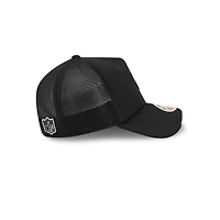 Las Vegas Raiders Black 2026 NFL Sideline New Era 9FORTY Apex Adjustable Trucker Hat