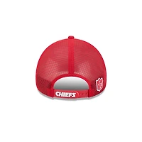 Kansas City Chiefs Red 2026 NFL Sideline New Era 9FORTY Apex Adjustable Trucker Hat