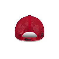 San Francisco 49ers Red 2026 NFL Sideline New Era 9FORTY Apex Adjustable Trucker Hat