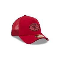 San Francisco 49ers Red 2026 NFL Sideline New Era 9FORTY Apex Adjustable Trucker Hat