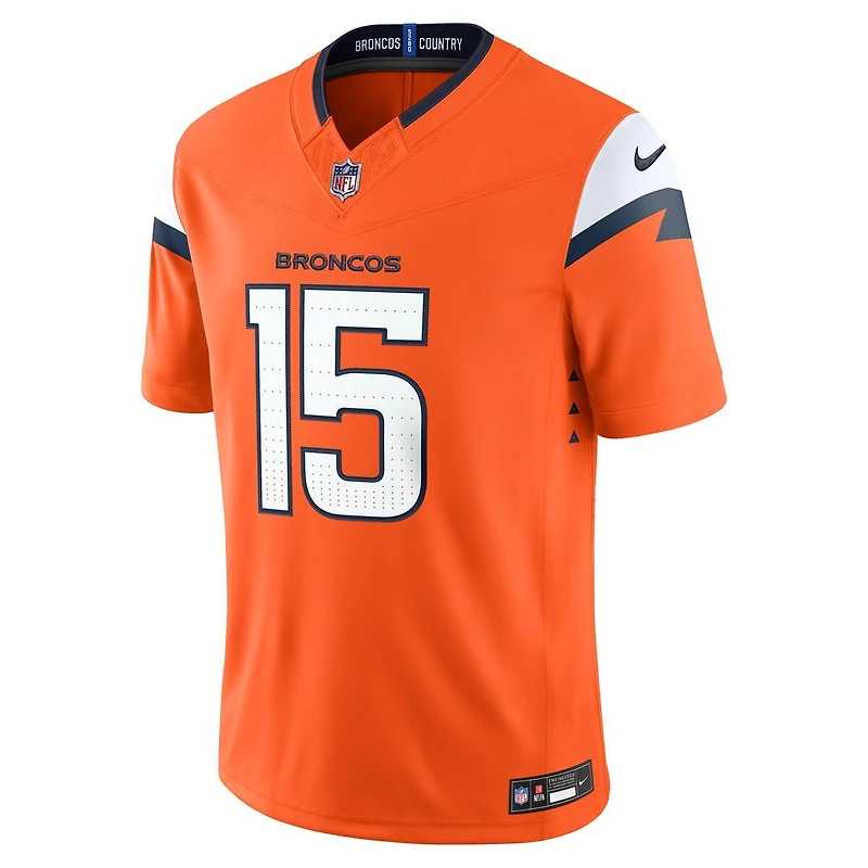Denver Broncos Nik Bonitto Orange Nike Vapor F.U.S.E Stitched Limited Jersey