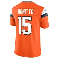 Denver Broncos Nik Bonitto Orange Nike Vapor F.U.S.E Stitched Limited Jersey