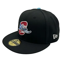 Orlando Rays Black PR Logo Southern League Patch New Era 59FIFTY Fitted Hat
