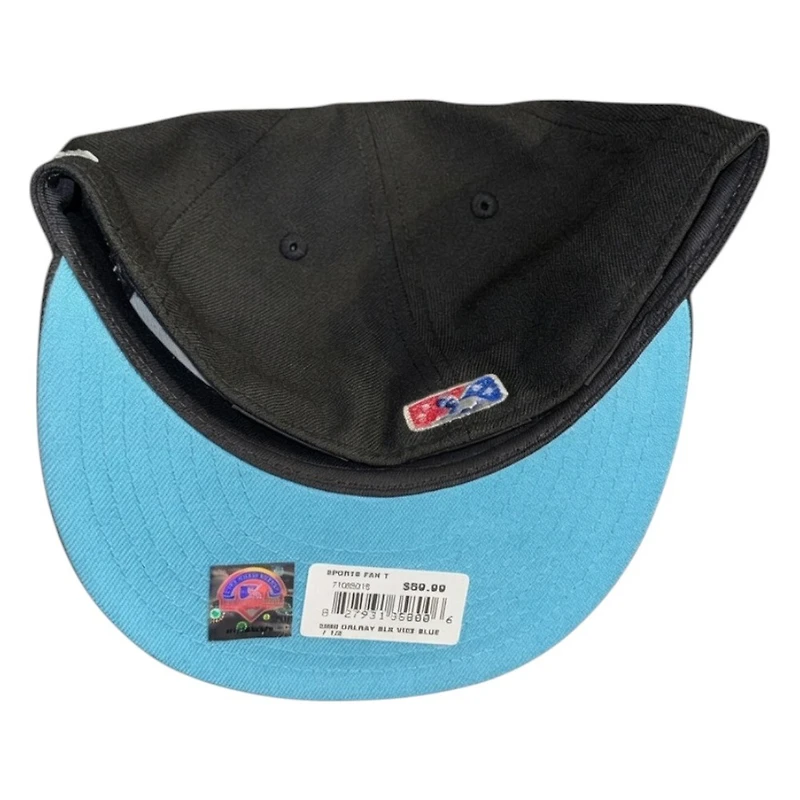 Orlando Rays Black PR Logo Southern League Patch New Era 59FIFTY Fitted Hat
