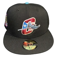 Orlando Rays Black PR Logo Southern League Patch New Era 59FIFTY Fitted Hat
