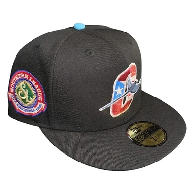Orlando Rays Black PR Logo Southern League Patch New Era 59FIFTY Fitted Hat
