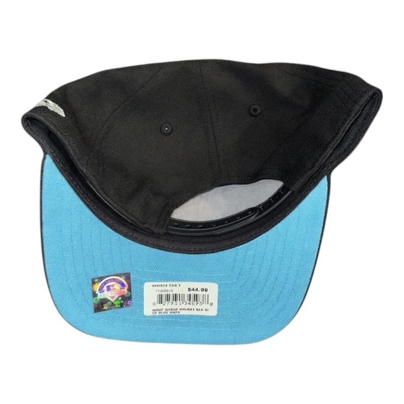 Orlando Rays Black PR Logo Southern League Patch Icy Blue UV New Era 9FIFTY A-Frame Snapback Hat