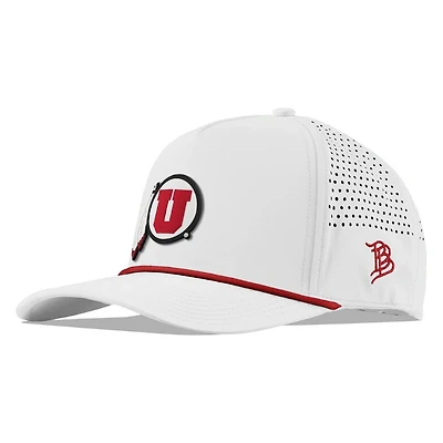 University of Utah Branded Bills White Curved 5 Panel Rope Snapback Hat