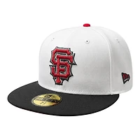 San Francisco Giants White and Black 1984 All Star Game Patch Red UV New Era 59FIFTY Fitted Hat