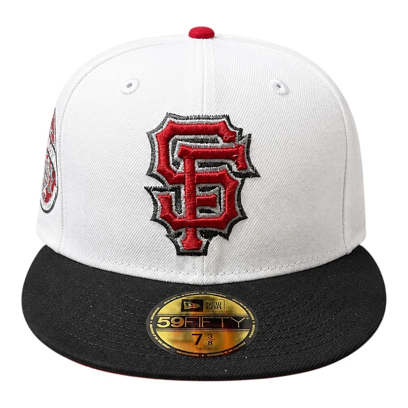 San Francisco Giants White and Black 1984 All Star Game Patch Red UV New Era 59FIFTY Fitted Hat
