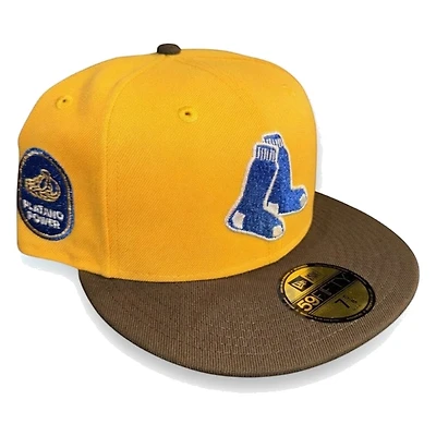 Boston Red Sox Yellow Walnut Platano Power Patch Kelly Green UV New Era 59FIFTY Fitted Hat