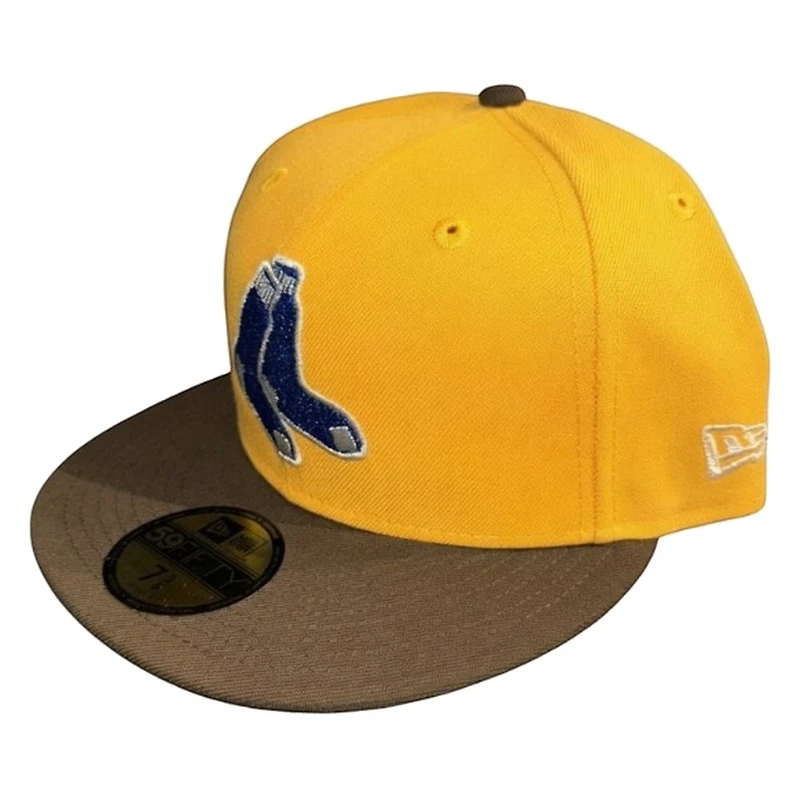 Boston Red Sox Yellow Walnut Platano Power Patch Kelly Green UV New Era 59FIFTY Fitted Hat